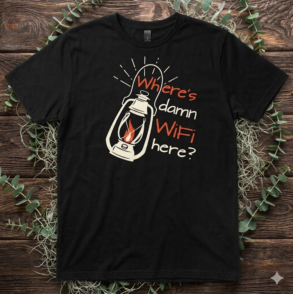 The Lost Without Wifi Tee