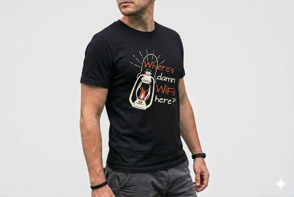 The Lost Without Wifi Tee